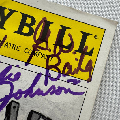 Roadside Cast Signed Program Playbill 2001 5x Signatures Julie Johnson +
