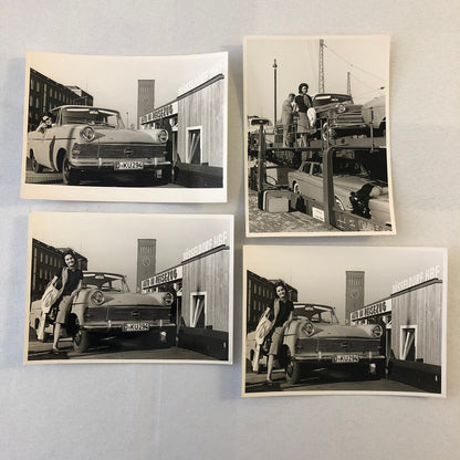 Vintage Photo Photograph Lot Woman with Opel Car - Tag AL22E1