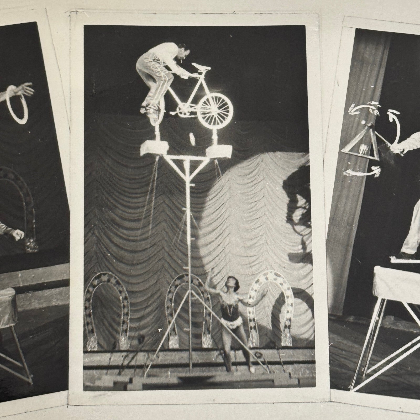 Vintage Circus Acrobat Juggling Performer Photo Photograph Miazanos