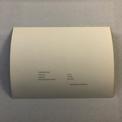 Vintage Porsche 924 Coupe Factory Werkfoto Press Photo Photograph