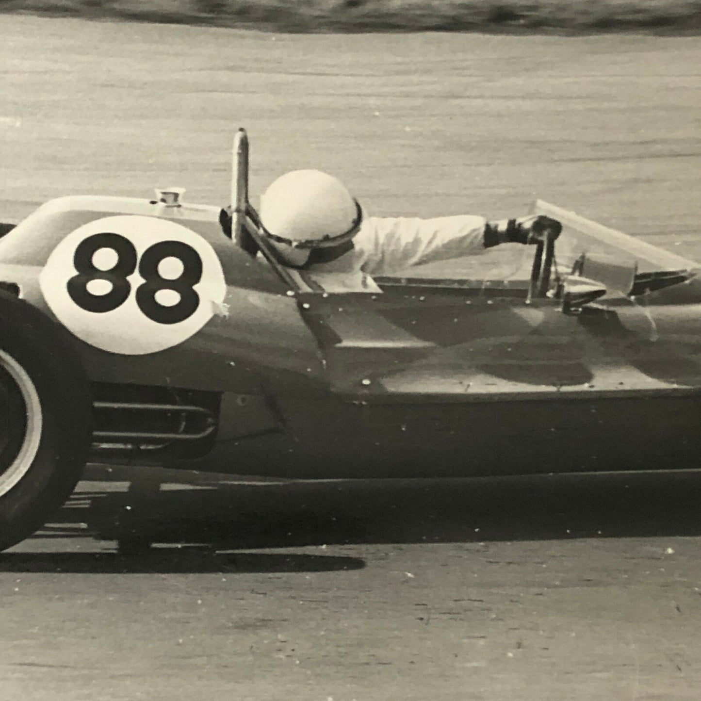 Vintage Racing Car Driver Photo Photograph Print 