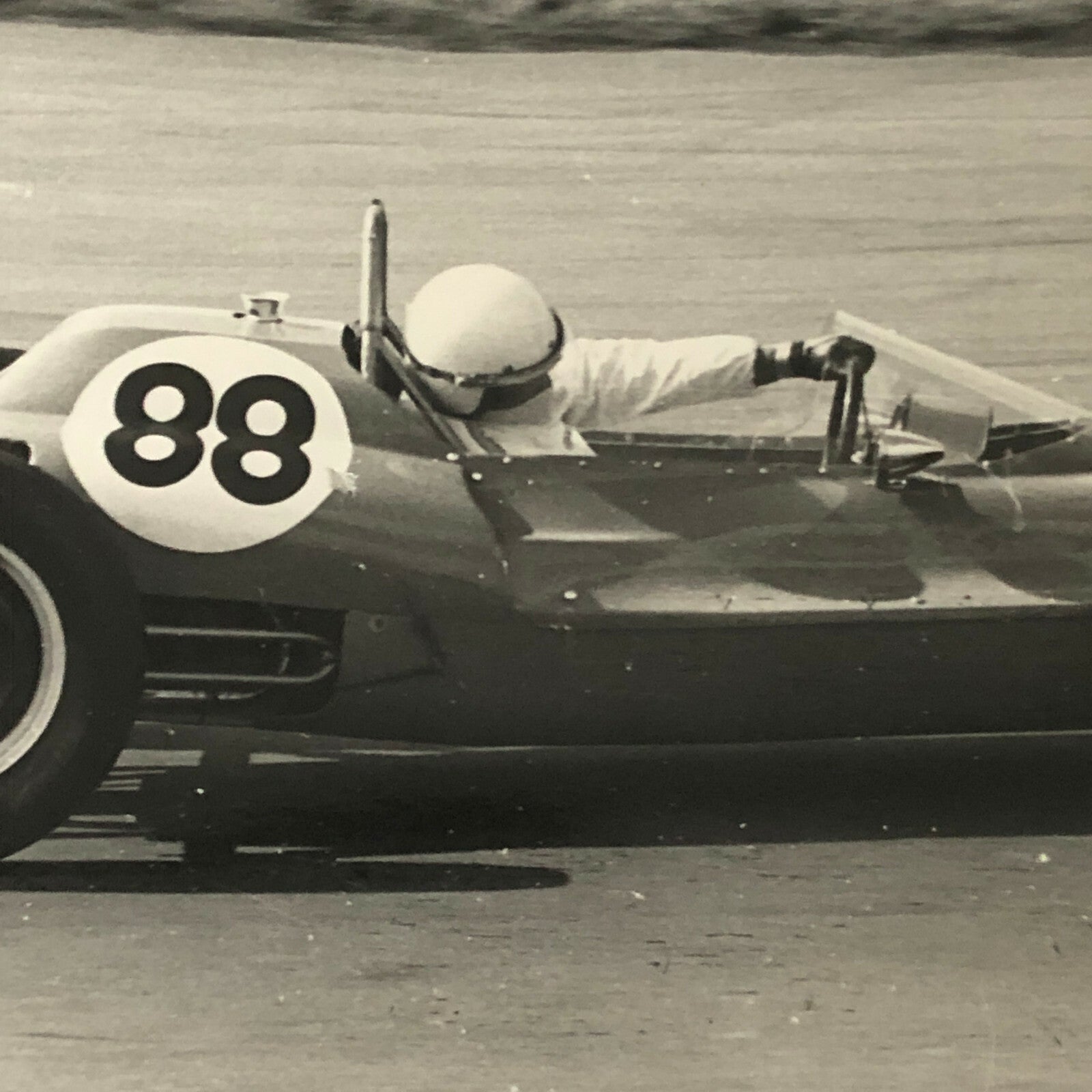 Vintage Racing Car Driver Photo Photograph Print 