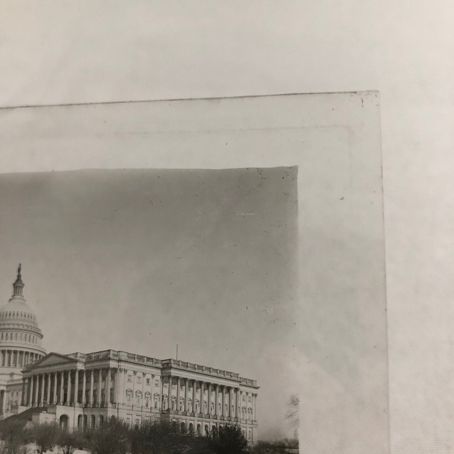 Glass Plate Lantern Slide United States Capitol Building Washington DC