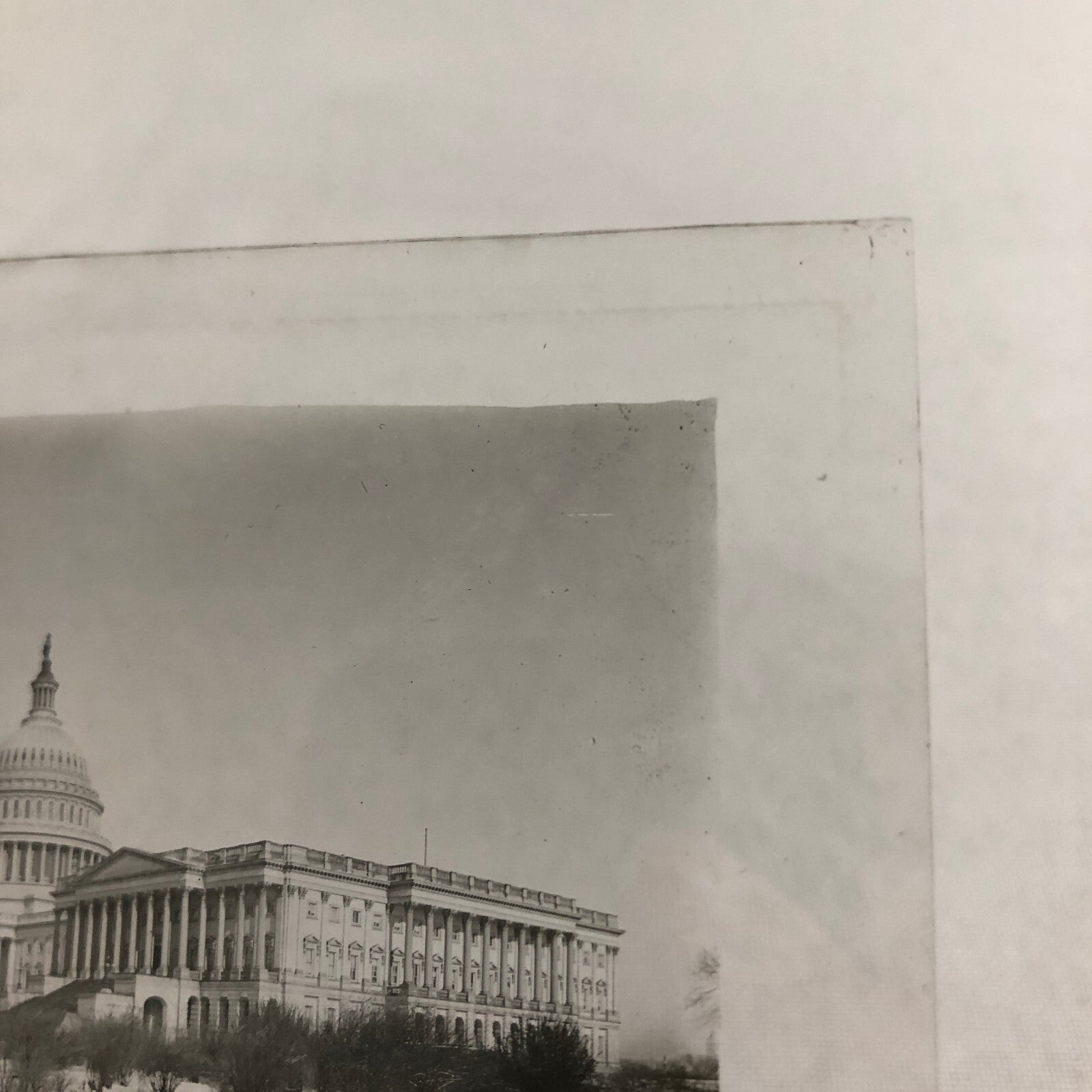 Glass Plate Lantern Slide United States Capitol Building Washington DC