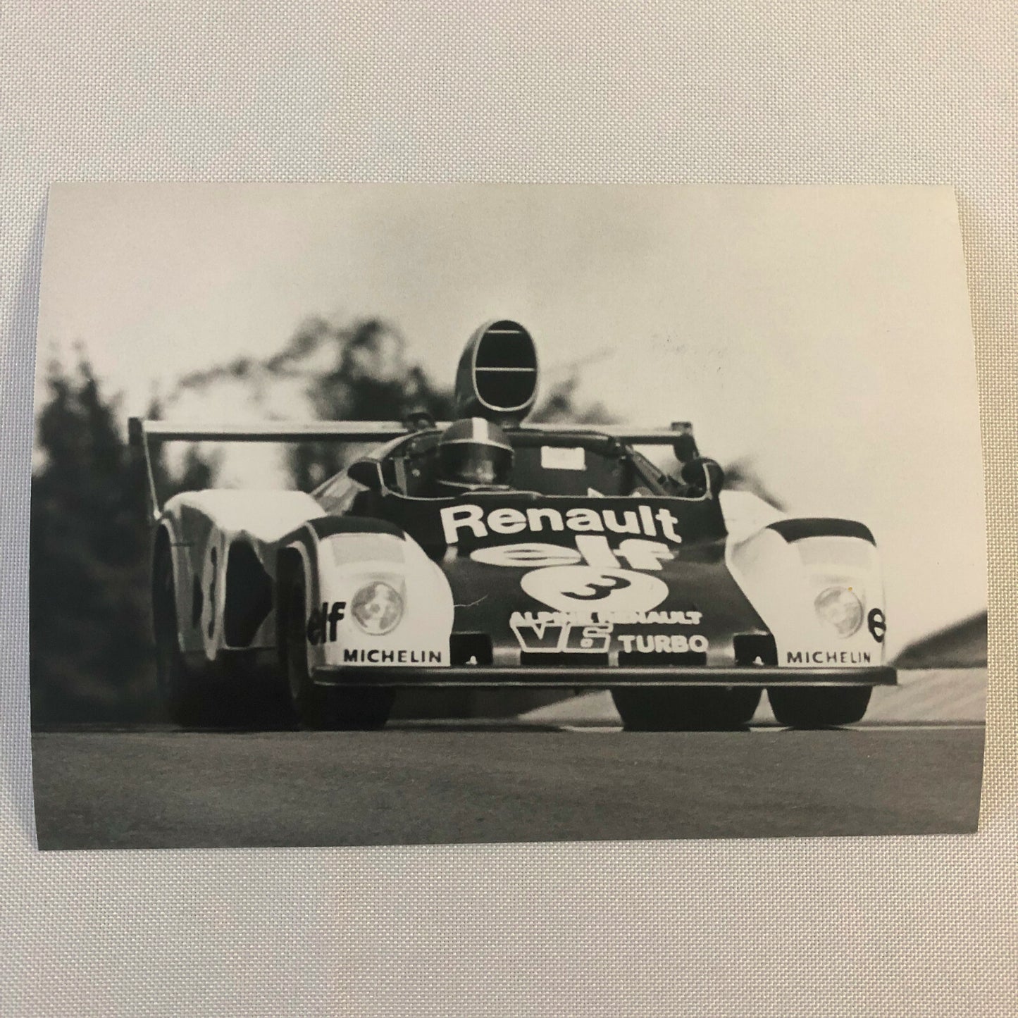 Vintage Racing Photo Photograph 1976 300KM Nurburgring Renault Alpine A442 Turbo