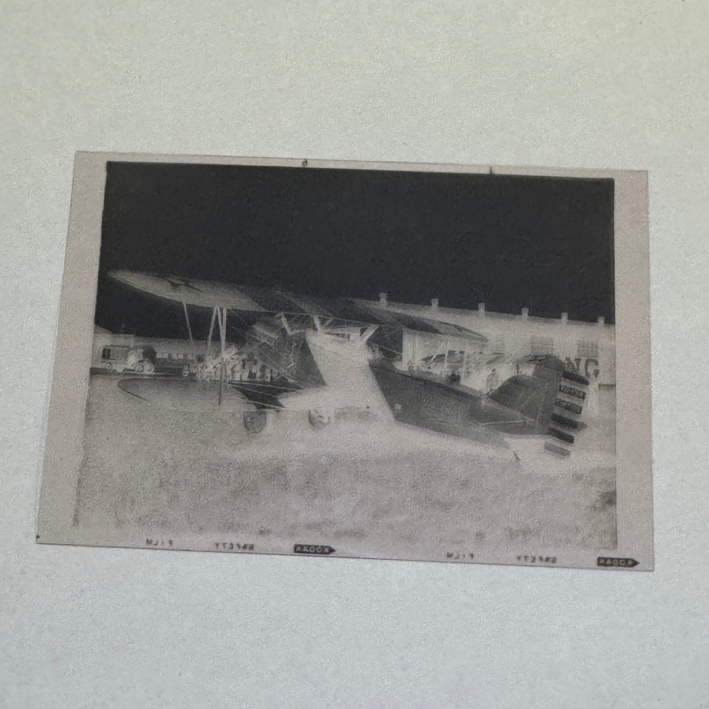 Vintage Photo Negative Curtiss XO-13A Airplane Plane Aircraft Curtiss XO13 XO 13