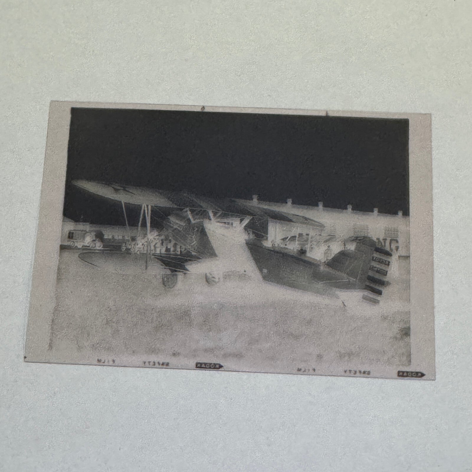 Vintage Photo Negative Curtiss XO-13A Airplane Plane Aircraft Curtiss XO13 XO 13