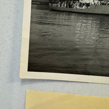 Vintage Royal Canadian Navy Military Ship HMCS Swansea Boat Visits Washington
