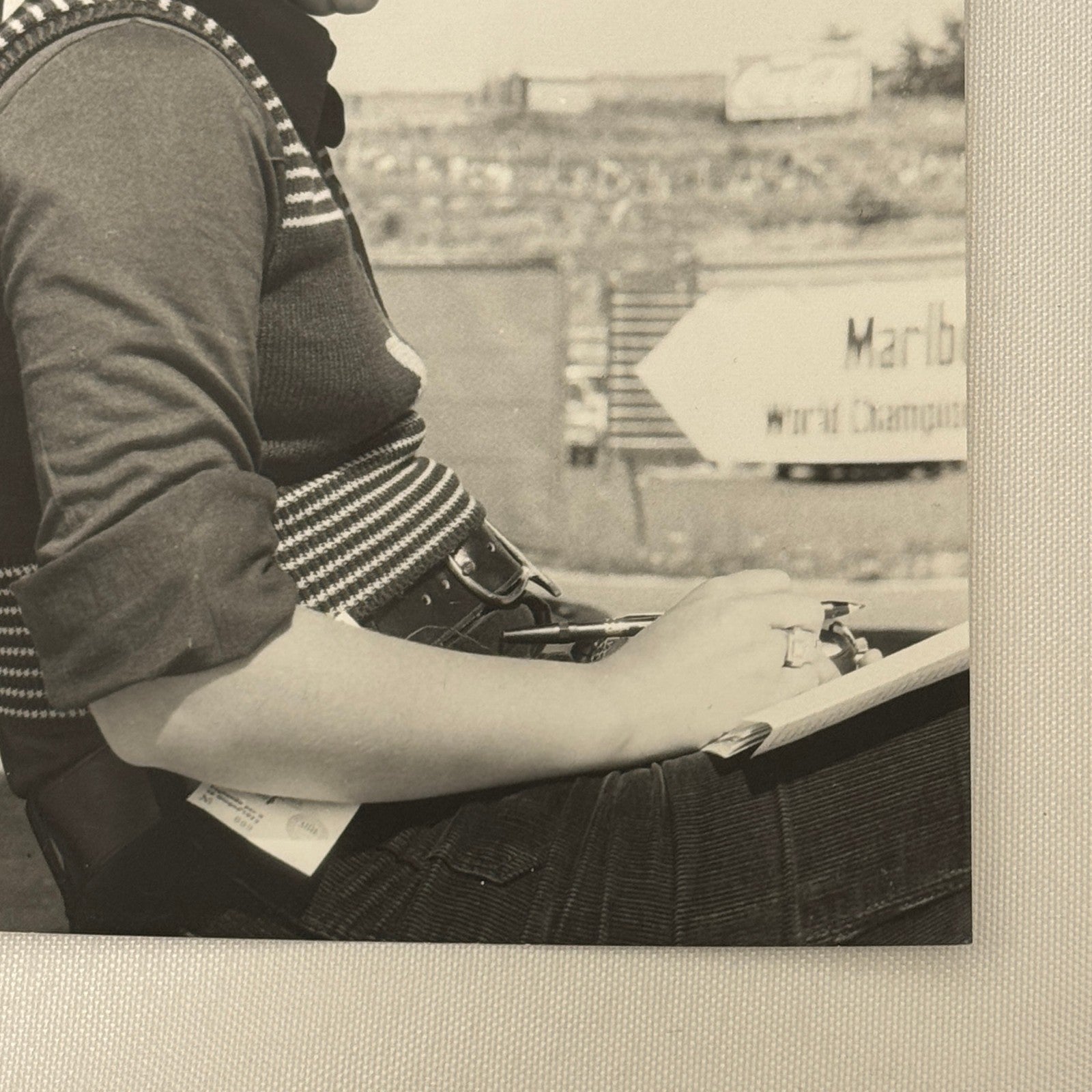 Vintage Racing Photo Emerson Fittipaldi Wife Maria Helena Fittipaldi Grand Prix