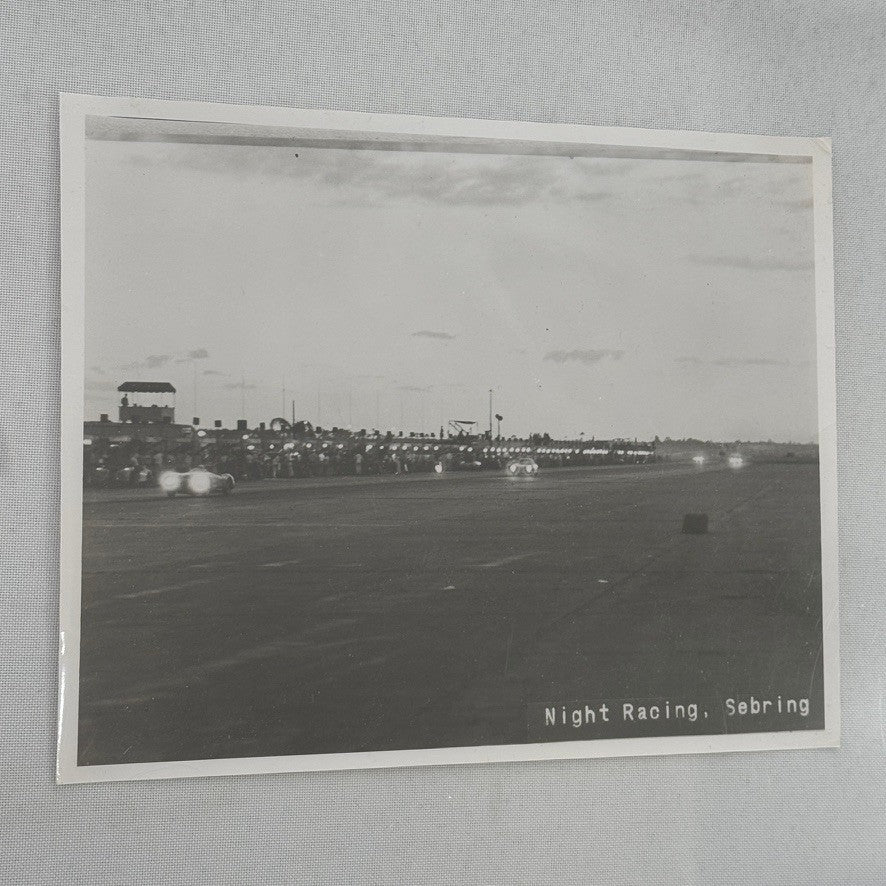 Vintage Racing Photo Night Racing at Sebring Race Track Motorsport
