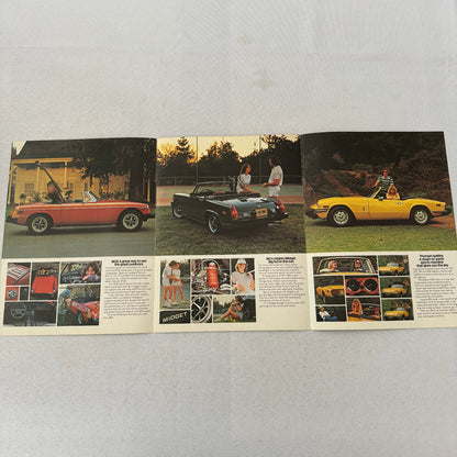 MG and Triumph Car Sales Brochure Catalog British Leyland MGB Spitfire Midget
