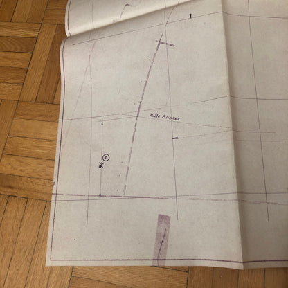 Vintage Porsche Reutter & Co Coachbuilder Factory Part Blueprint Document German