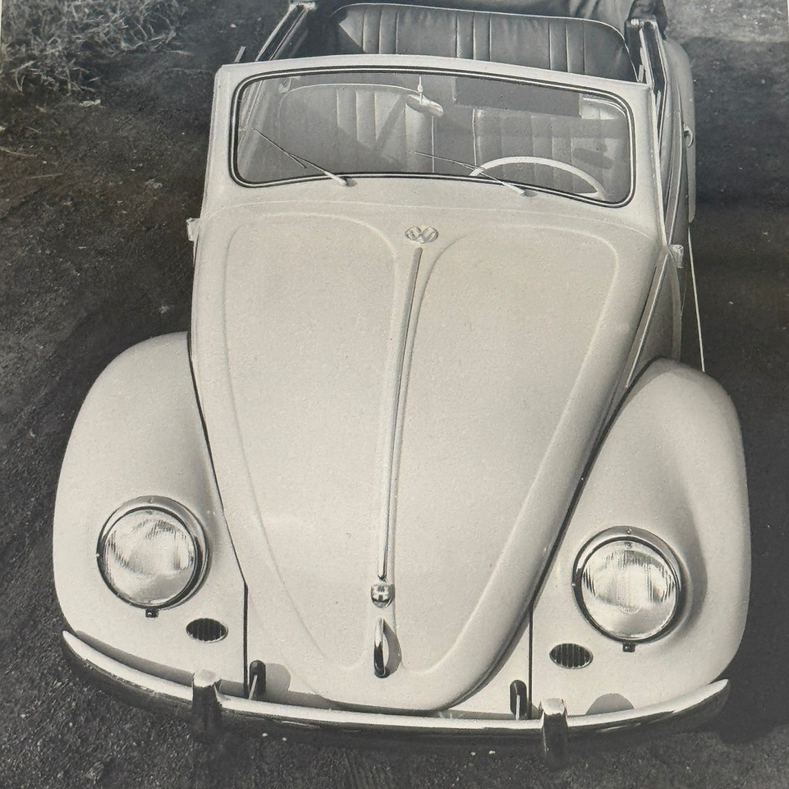 Vintage Volkswagen Beetle Convertible Cabriolet VW Automobile Photo Photograph