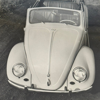 Vintage Volkswagen Beetle Convertible Cabriolet VW Automobile Photo Photograph