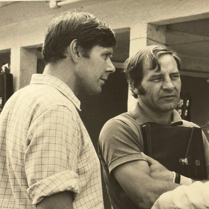 Vintage Racing Photo 1969 German Grand Prix Graham Hill Innes Ireland Scammel