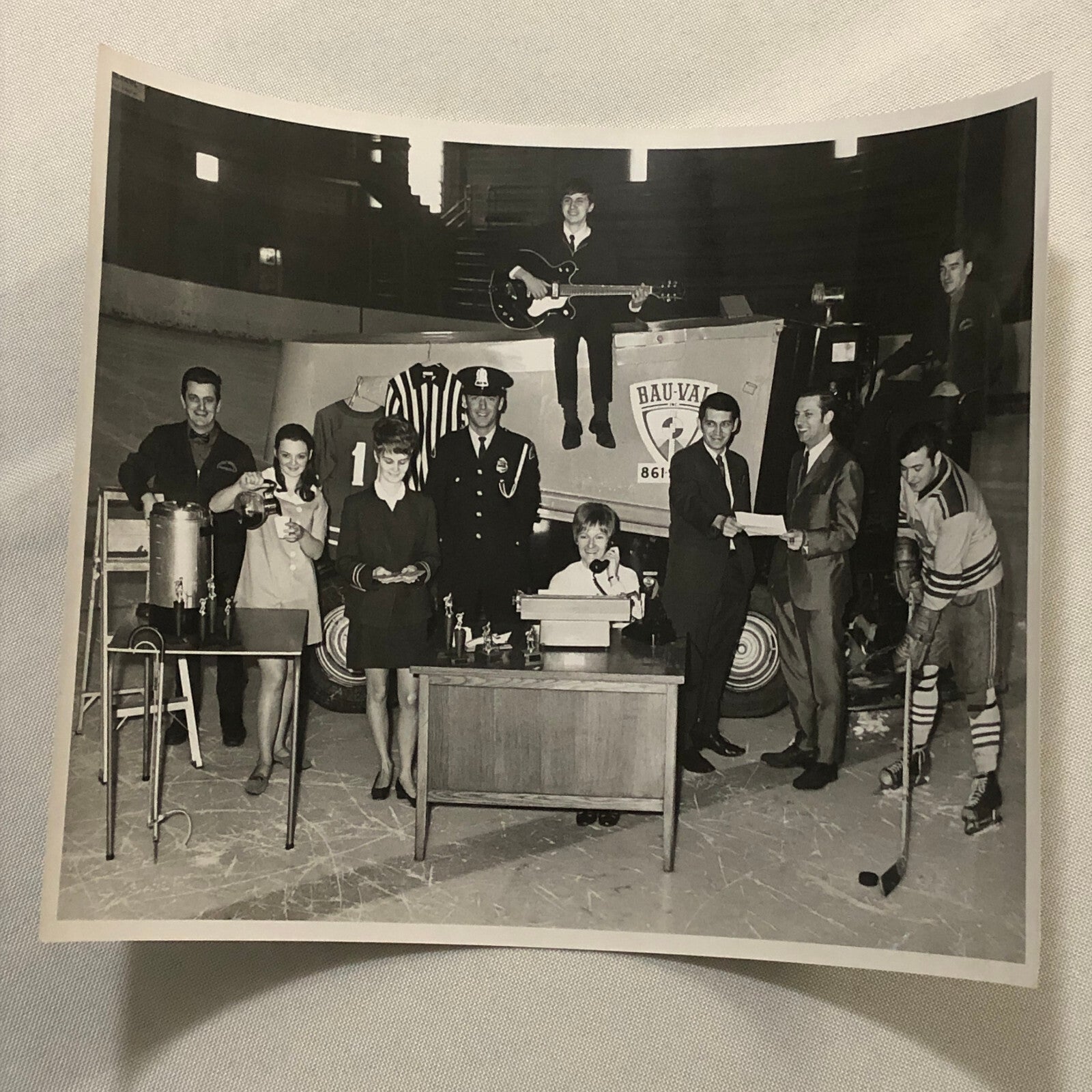 1969 Montreal Press Photo Photograph Hockey Zamboni Rink - Art Taylor Gazette