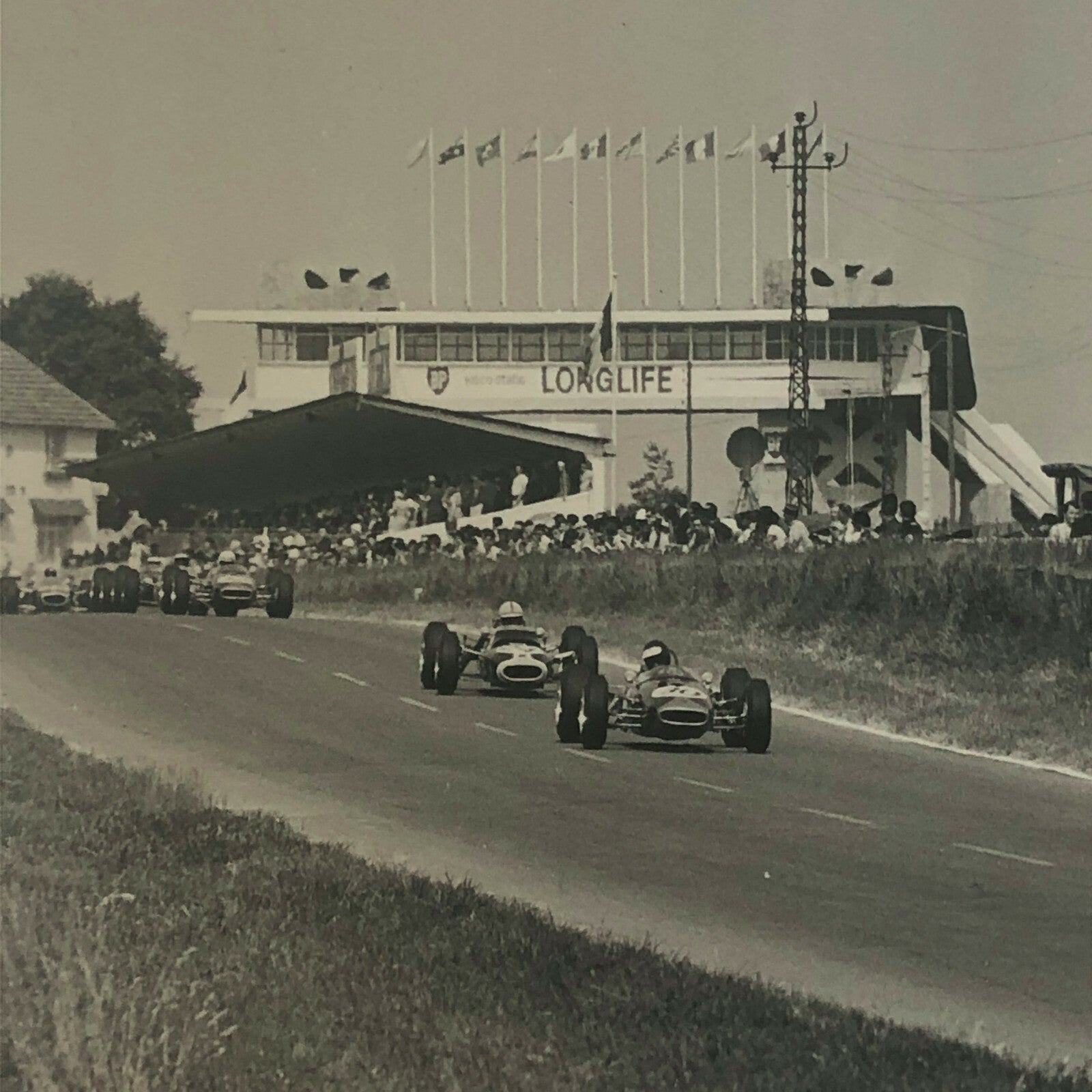 Vintage Car Racing Photo Photograph - Formula 2 Race F2 - Jack Brabham +