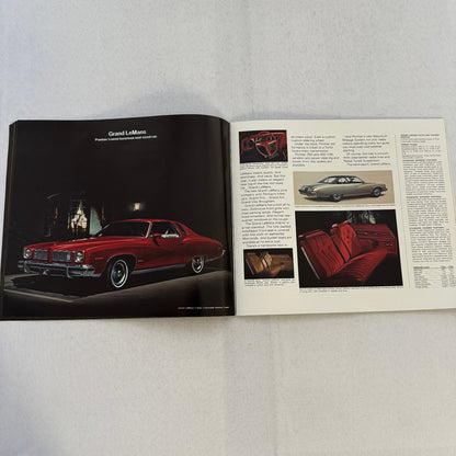 1975 Pontiac Car Sales Brochure Catalog Firebird Grand Am LeMans Grand Ville +