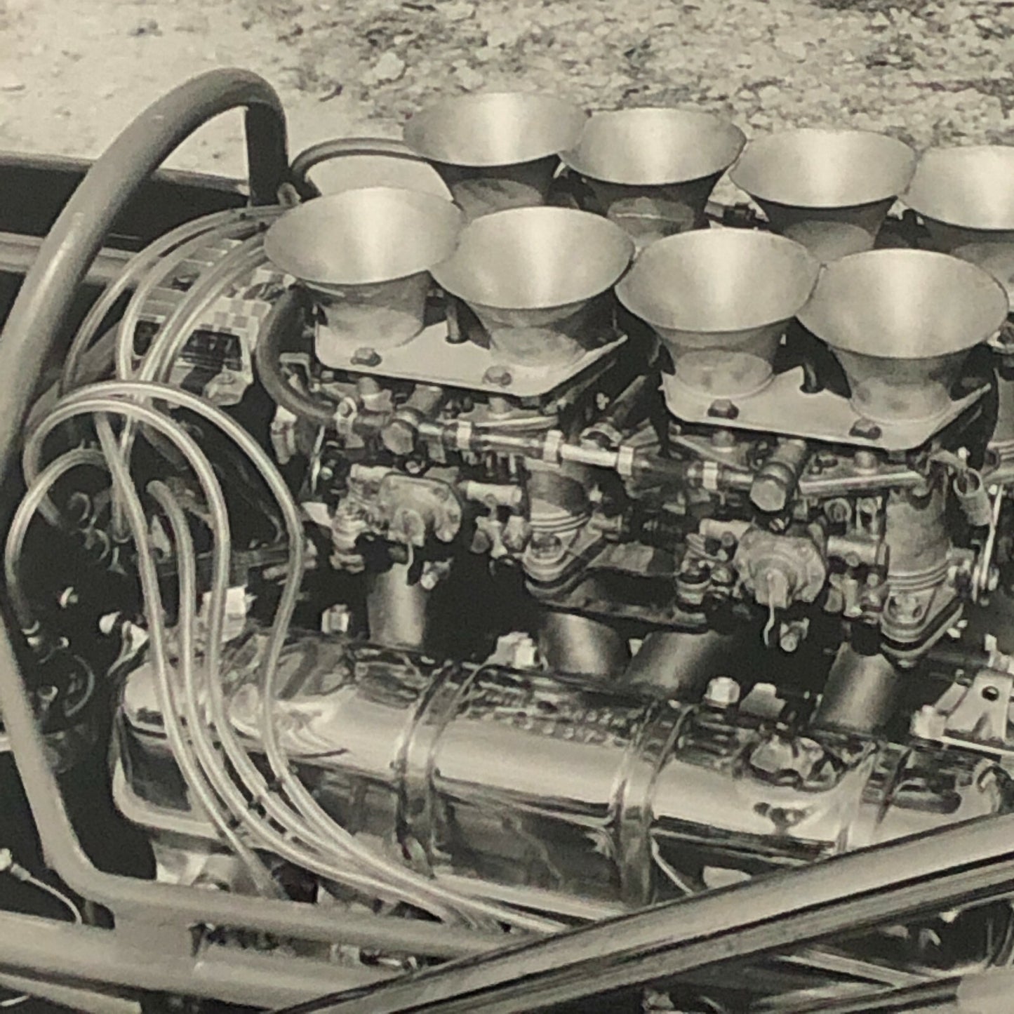 Vintage Brabham Racing Race Car Engine Photo Photograph 