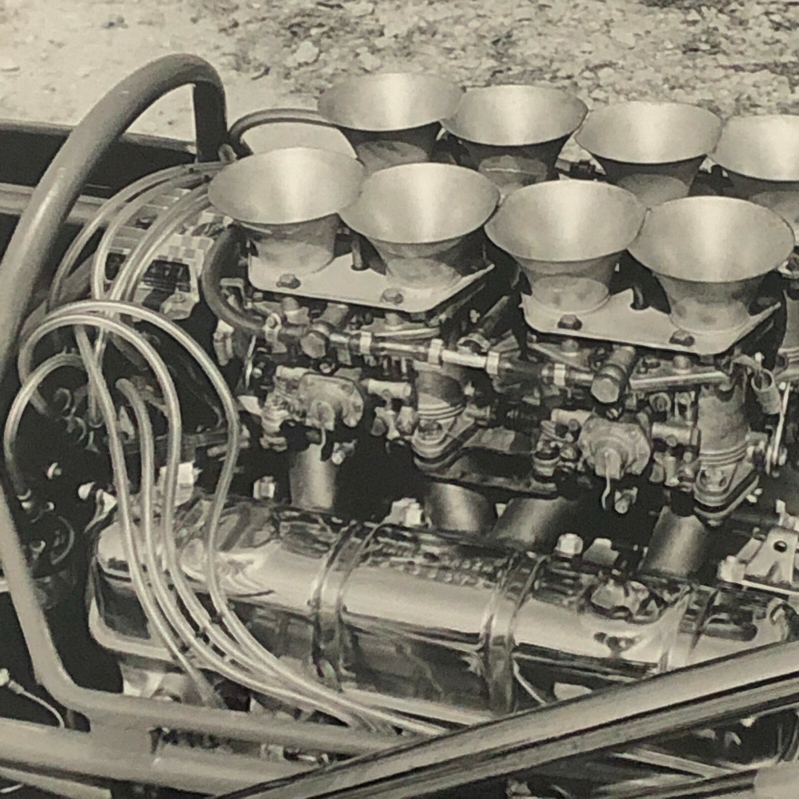 Vintage Brabham Racing Race Car Engine Photo Photograph 