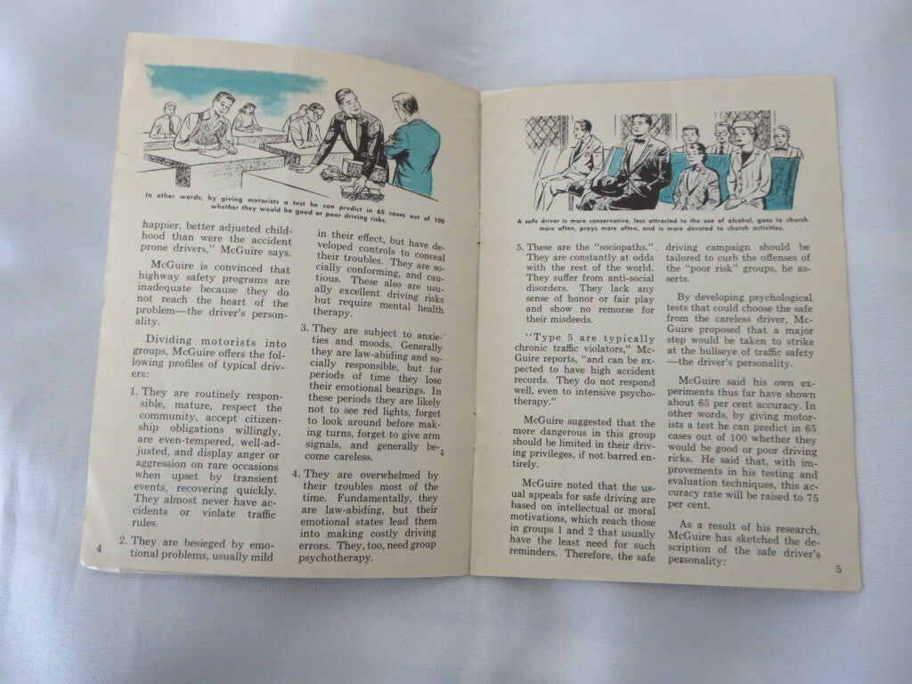 1956 What Kind of Driver are You Book Lloyd Norman - Vintage Car Road Sociopath 