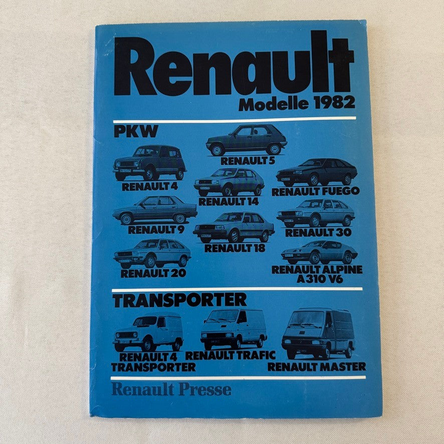 1982 Renault Press Kit Brochure Photos Renault 5 Turbo 9 14 Fuego 30 Alpine A310