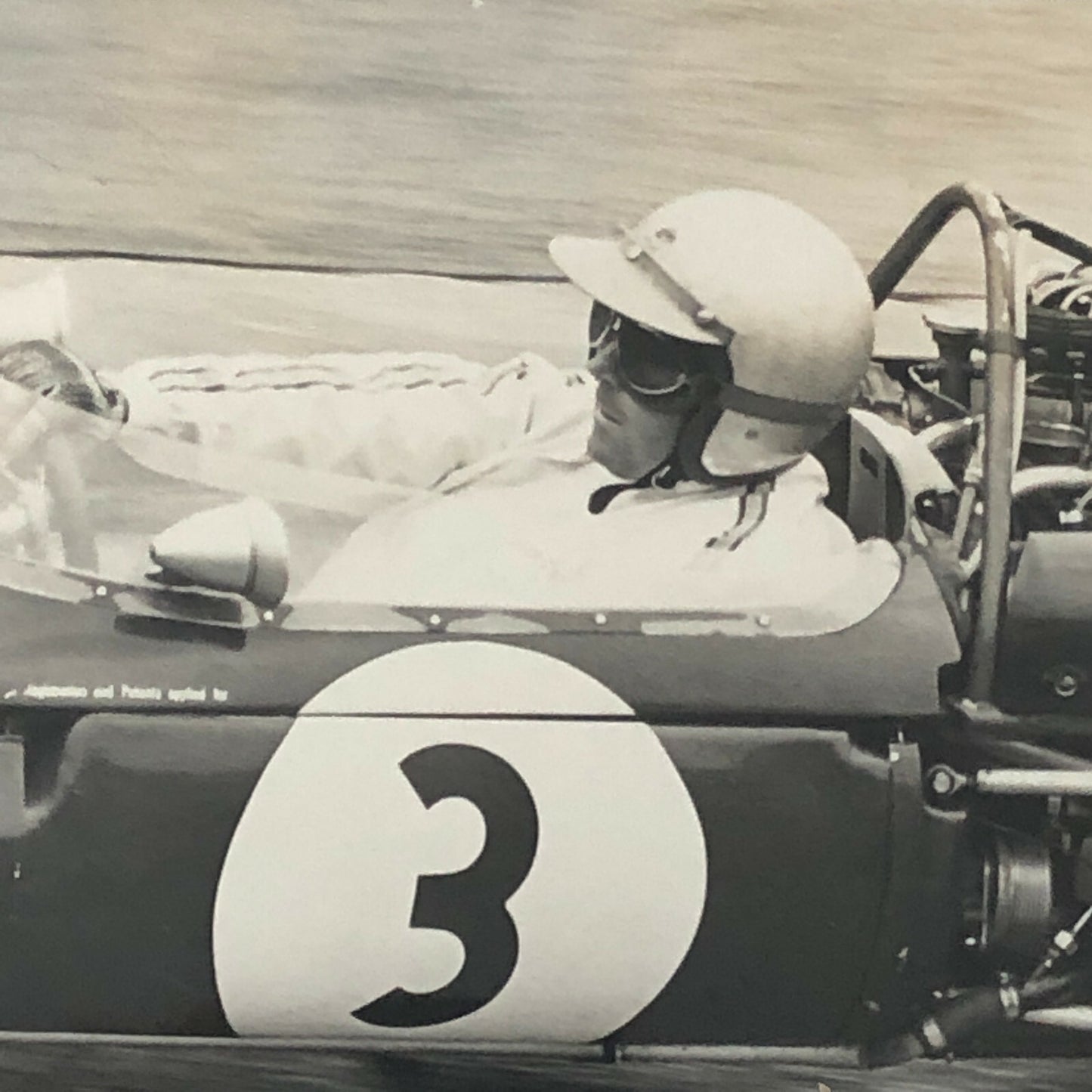 Vintage Racing Photo Photograph Jack Brabham 1966