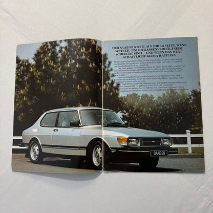 1983 Saab 99 Car Sales Brochure Catalog Advertising Vintage GERMAN Language