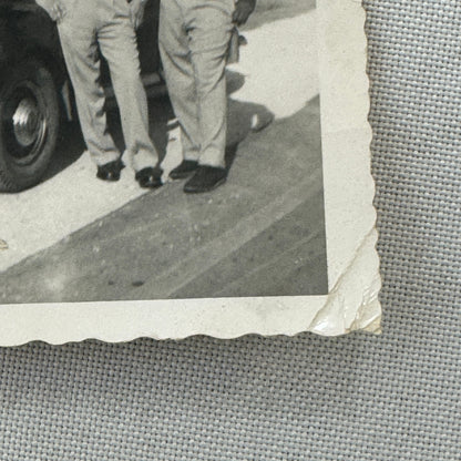 Men with Vintage Car Photo Photograph Print