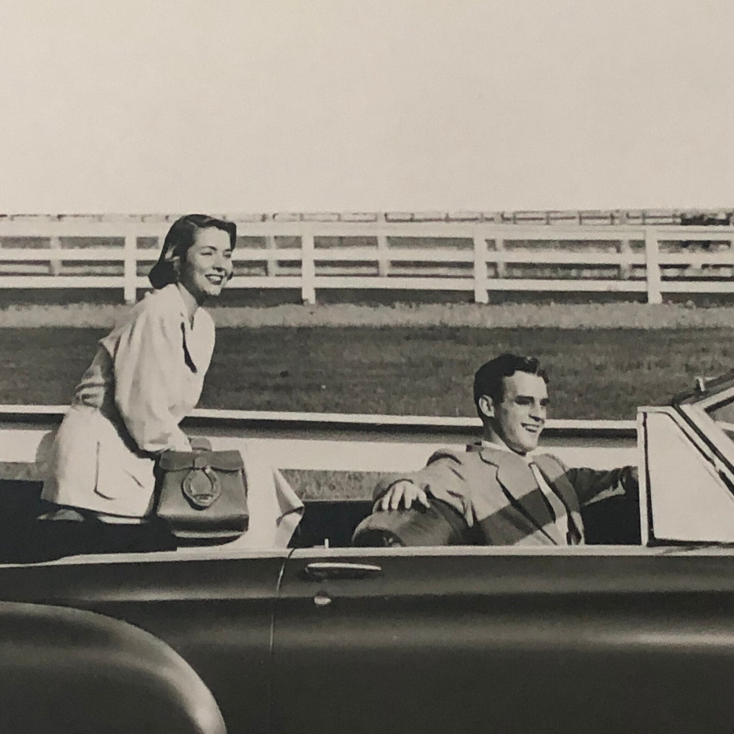 1949 Oldsmobile Series 98 Futuramic Convertible Factory Press Photo Photograph