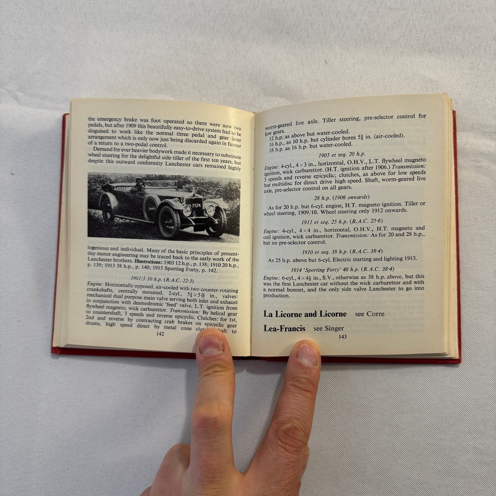 1963 Veteran Motorcar Pocketbook Book Vintage Bugatti Benz Rolls Royce and More