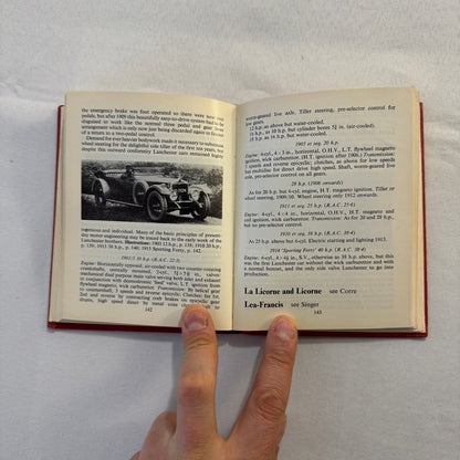1963 Veteran Motorcar Pocketbook Book Vintage Bugatti Benz Rolls Royce and More