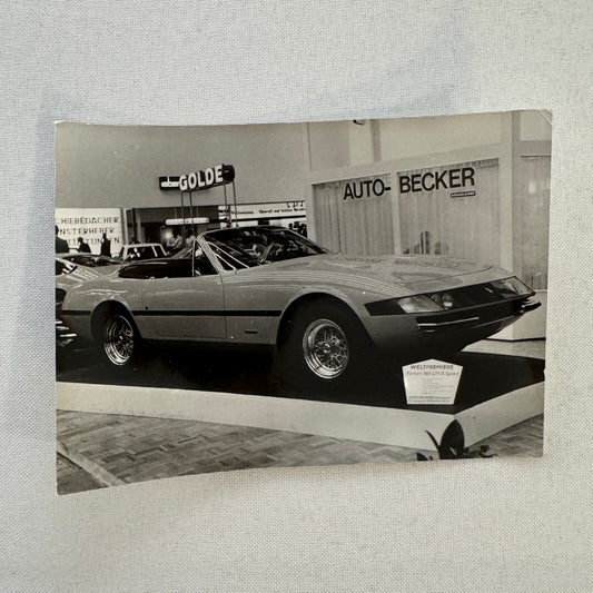 1969 Ferrari 365 GTS/4 Pininfarina Factory Press Photo Photograph Print Vintage