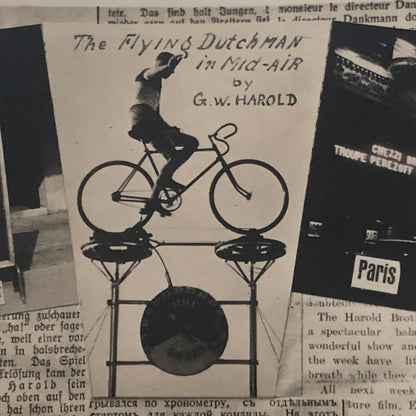 Vintage Circus Balancing Act Bicycle Bike Postcard Post Card Flying Dutchman