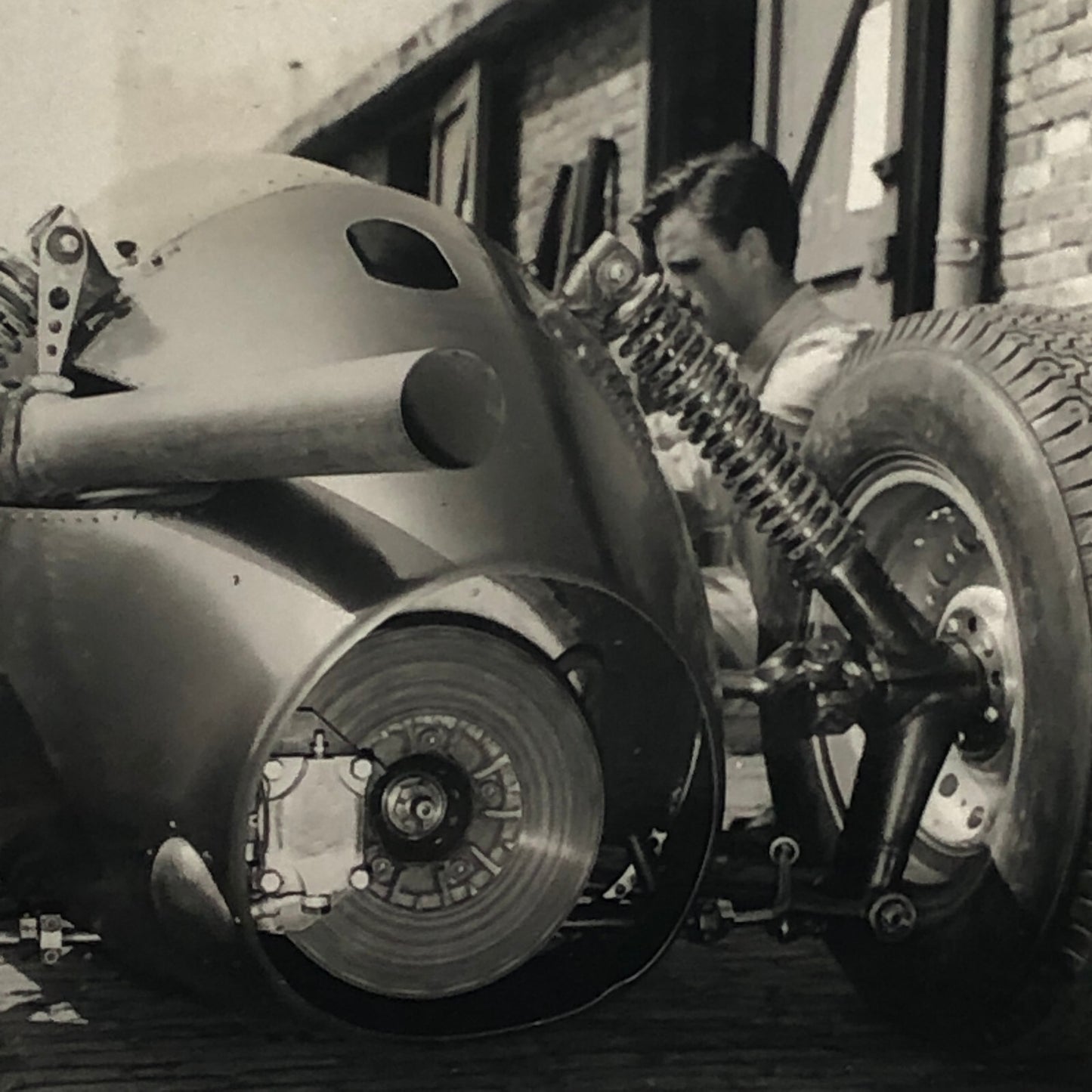 Vintage Racing Photo Photograph BRM Car 1960