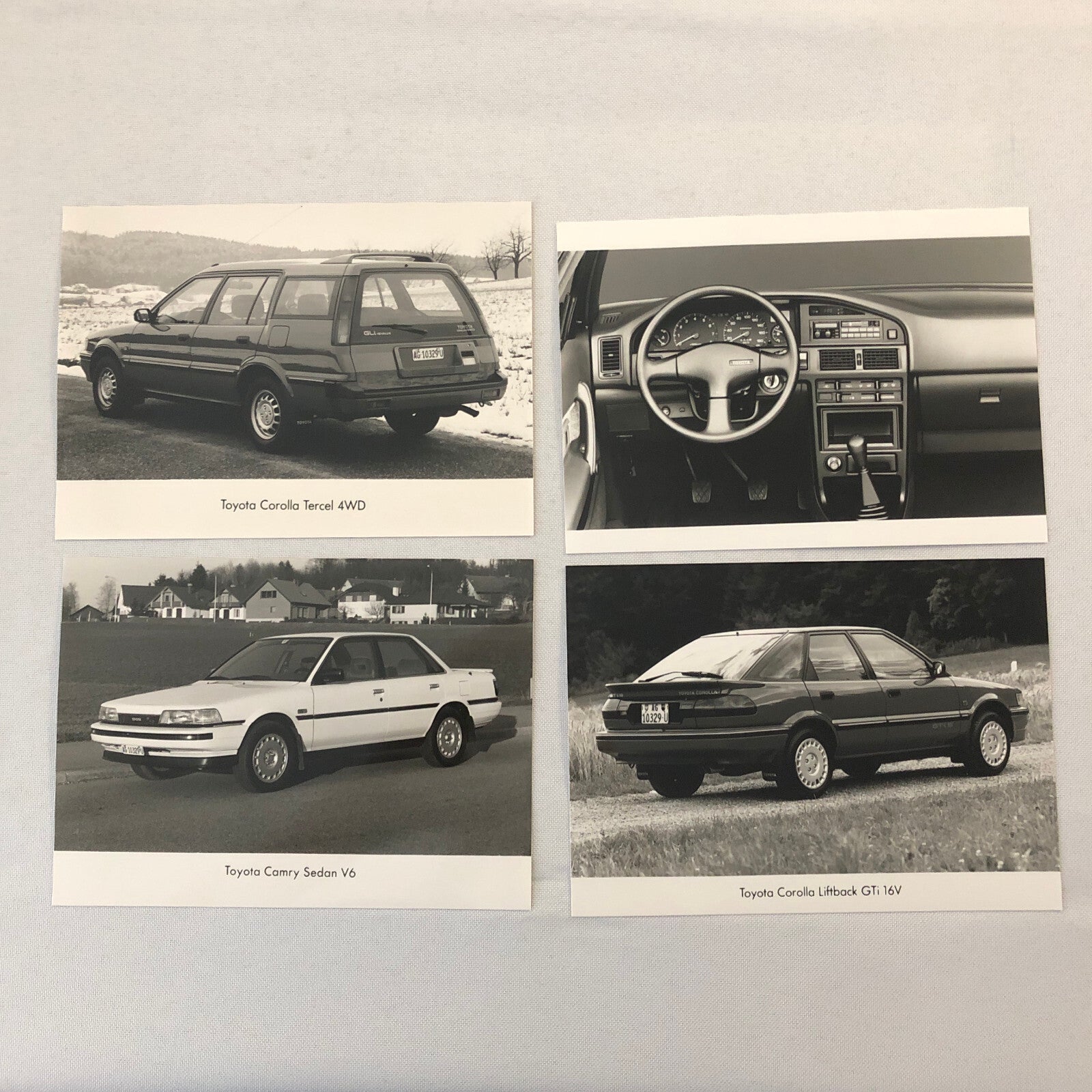 1989 Toyota Press Kit German Brochure Starlet Supra Carina Corolla Photos