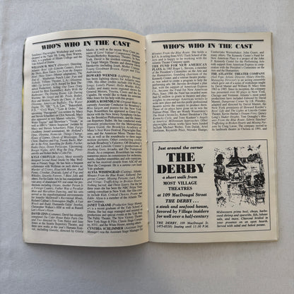 William H Macy Signed Playbill The Joy of Going Somewhere Definite 1997 Auto