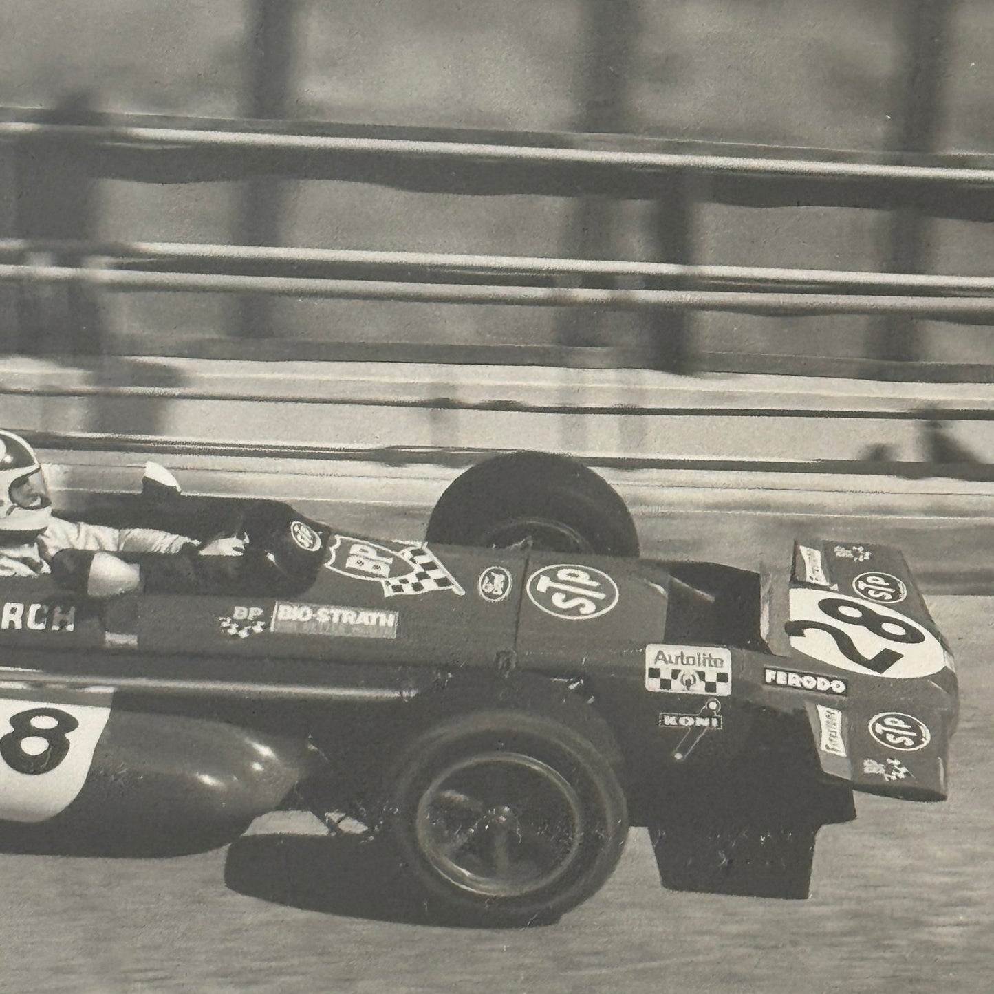 Vintage Racing Photo March STP Car Photograph Print 1970