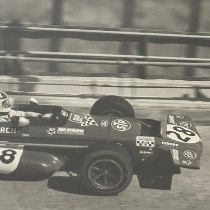 Vintage Racing Photo March STP Car Photograph Print 1970