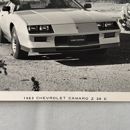 1983 Chevrolet Camaro Z28 E Factory Press Publicity Photo Photograph Print Chevy