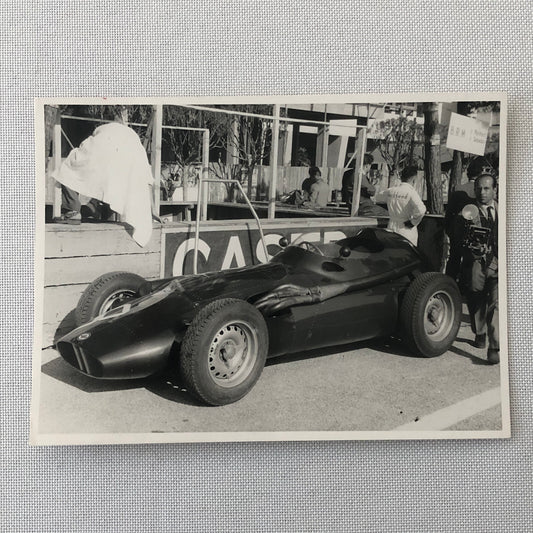 Vintage Racing Photo Photograph BRM Race Car 1957