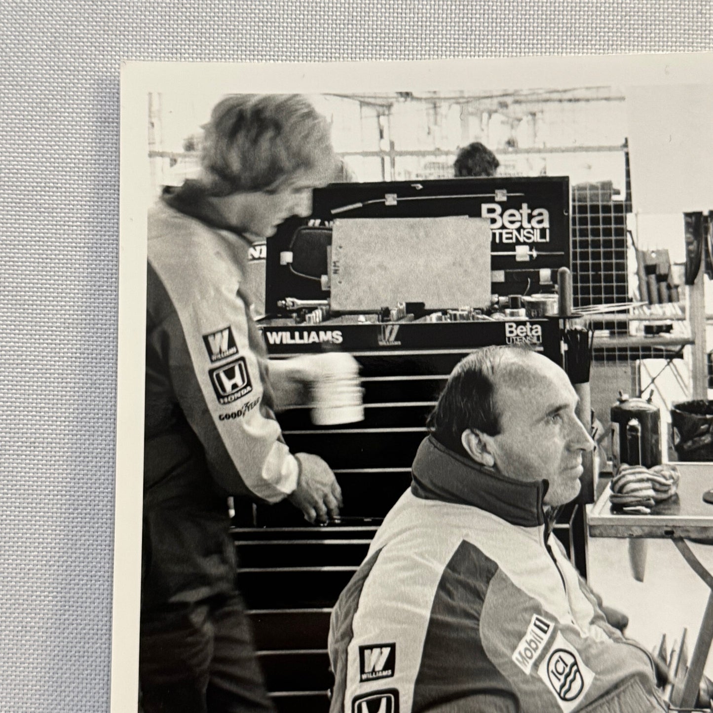 Frank Williams Nelson Piquet Canon Racing Photo Photograph Print