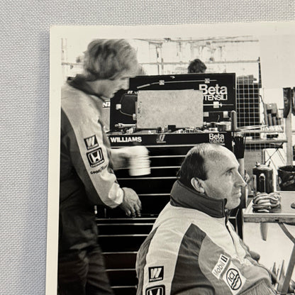 Frank Williams Nelson Piquet Canon Racing Photo Photograph Print