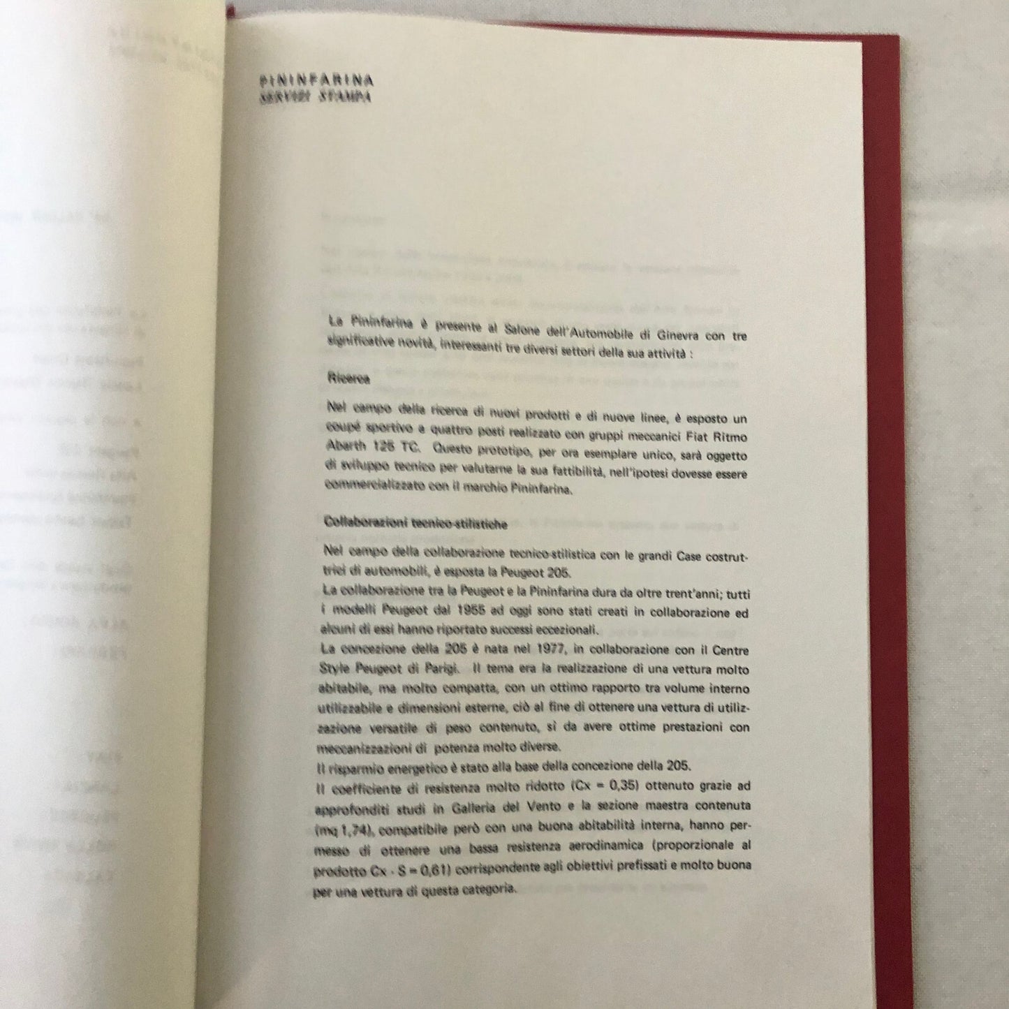 1983 Pininfarina Design Press Kit with Photos Alfa Romeo Spider Fiat Spider +