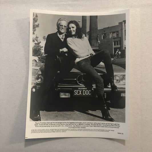 Buddy Buddy Movie Press Photo Photograph Paula Prentiss Jack Lemmon Mecedes SL