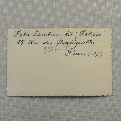 Vintage Circus Performer Act Photo Photograph Balancing Act Acrobat 1948 Paris