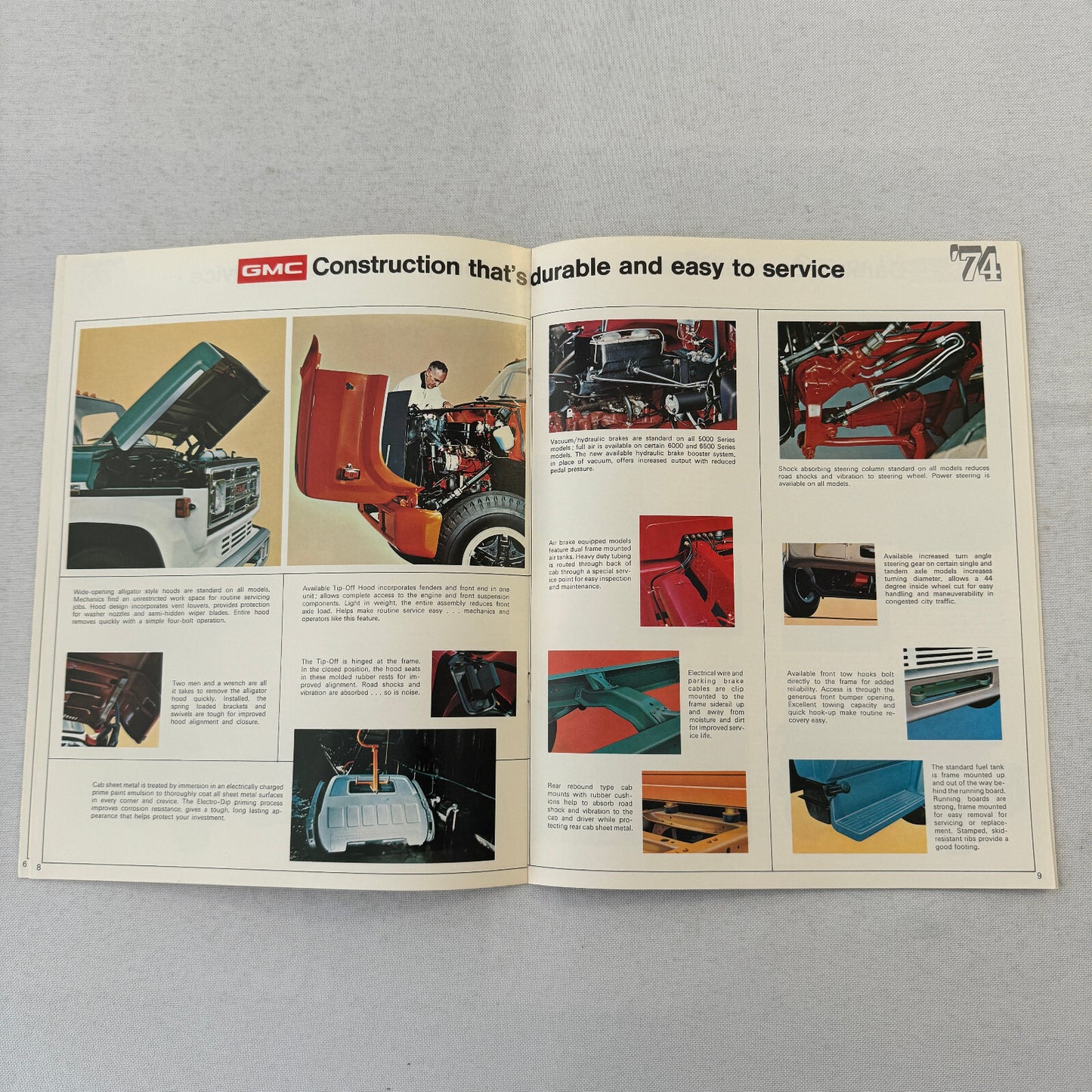 1974 GMC Medium Duty Truck Sales Brochure 5000 6000 6500