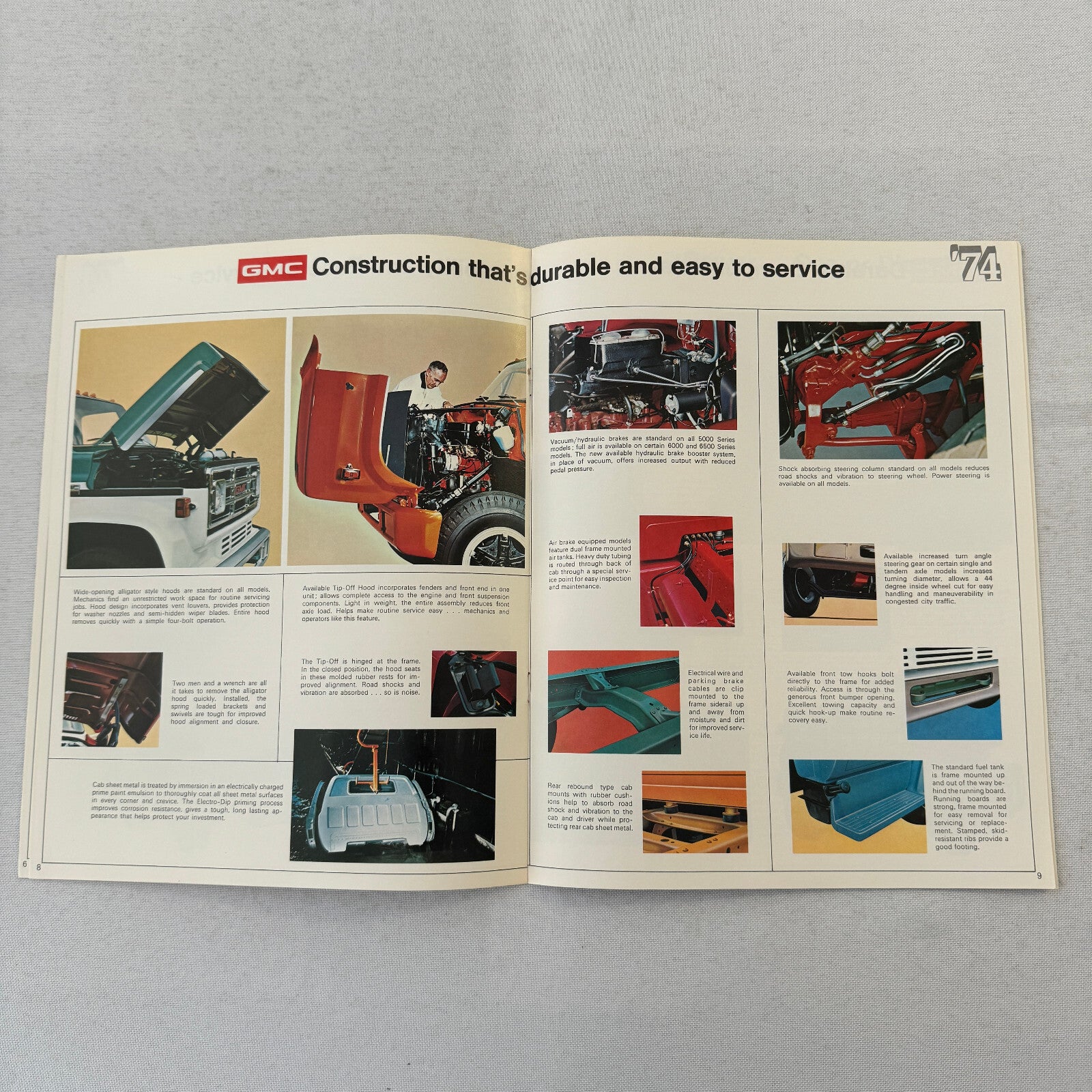 1974 GMC Medium Duty Truck Sales Brochure 5000 6000 6500