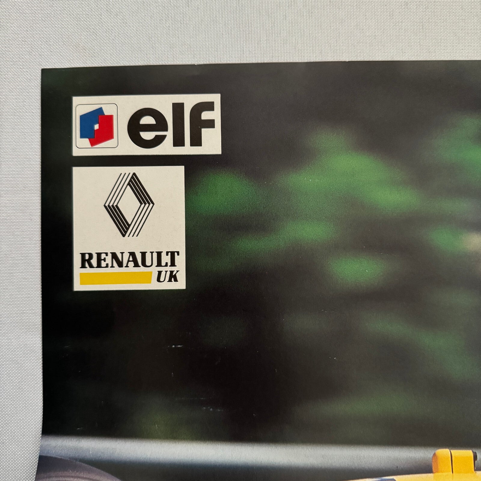 Nigel Mansell Renault ELF Formula One F1 Racing Poster