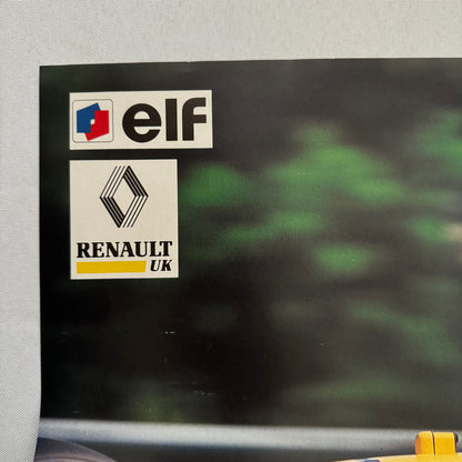 Nigel Mansell Renault ELF Formula One F1 Racing Poster